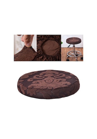 Suntek Tabure Örtüsü Yuvarlak Bar Cafe Taburesi Koltuk