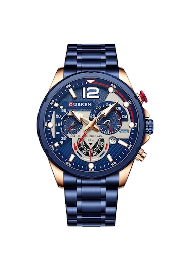 Curren 8395 Çelik Kayışlı Quartz Kol Saati Mavi