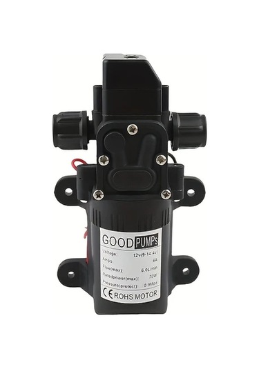 Motion003 1 Adet 12v 70w Dc Membran Pompası Taşınabilir 6.0l/dak Araba Yıkama Bahçe Sulama