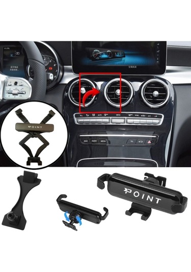 Mercedes C Seri Araçlara Özel Cep Telefon Tutacağı Robotik Oynar Başlık 2019-2021 Arası Profesyonel