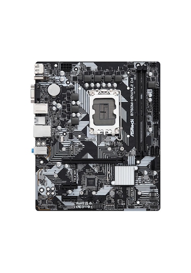 Asrock B760M-HDV/M.2 D4 Intel B760 5333 MHz (OC) DDR4 Soket 1700 mATX Anakart