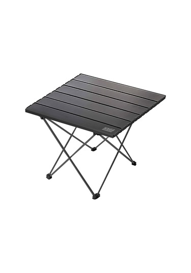 Haegs Full Alüminyum Katlanır Kamp Masası, Piknik, Plaj, Ourdoor Hafif Kamp Masası Küçük Boy - Siyah