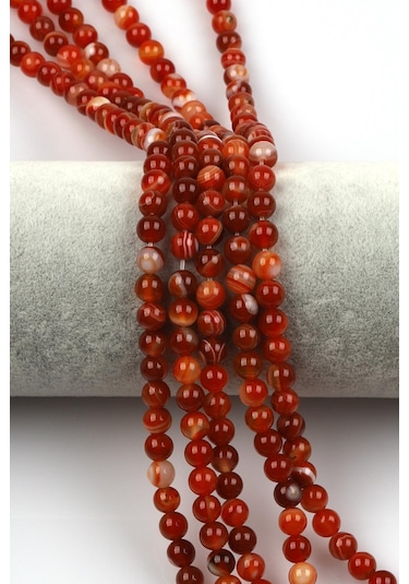 Madagaskar Akik Doğal Taş Dizi 6 Mm Küre Kesim Açık Yeşil