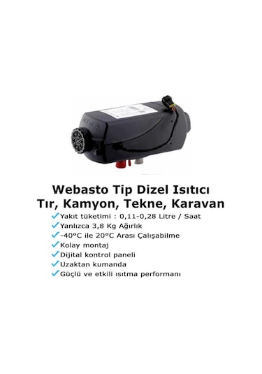 Tecnopoint 5kw Webasto Tipi Dizel Ortam Isıtıcı - 12v/24v-1582