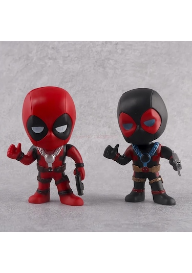 Marvel 6lı Anime Karakter Figür Oyuncak Seti Spiderman Black S.man Venom Carnage Deadpool Bir Arada