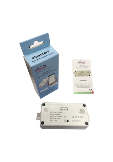 Alpsmart As848R 10A Akıllı Wi-Fi Ev Rölesi