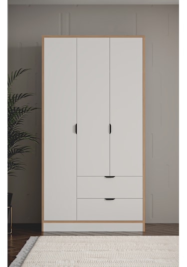 Arden 3 Kapaklı 2 Çekmeceli Dolap