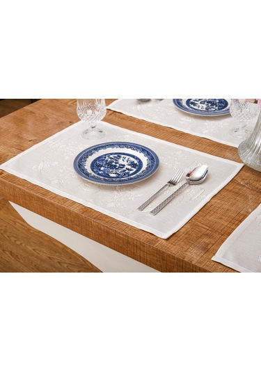 Finezza Ayda Jakar Polyester Kumaş Bej Amerikan Servis 34 x 46 cm Bej 4 Ad.-1388 Bej