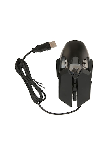 Oyun Faresi Kablolu Usb Rgb Arkadan Aydınlatmalı 7200 Dpı Ergonomik Optik Pc Dizüstü Bilgisayar Oyun Faresi