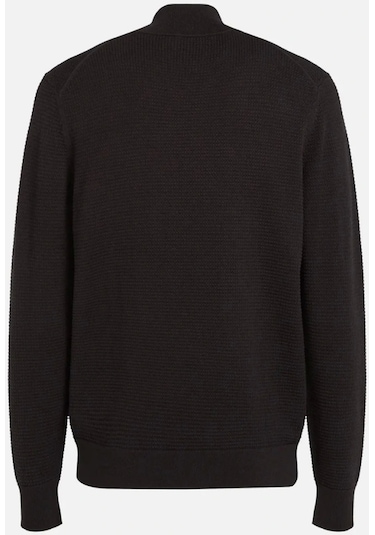 Calvin Klein Waffle Texture Q-zıp Siyah