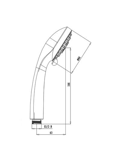 Lemark Lm0223c Duşakabini Duş Başlığı, 3 Fonksiyonlu 207448610 Krom