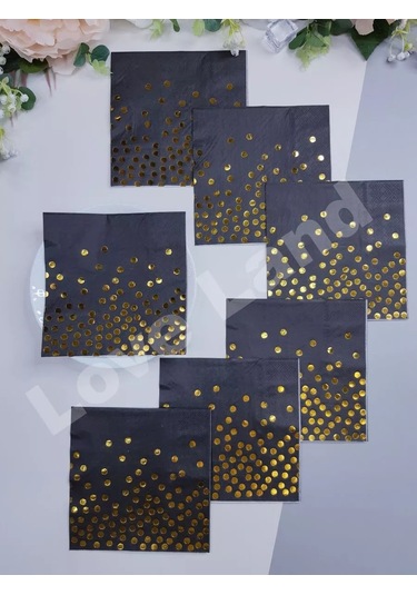 Love Land Paper Kağıt Peçeteler Küçük Bayramdo Stuart 33x33 Cm 24 Adet 177629299 Siyah