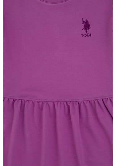 U.s. Polo Assn. Kız Çocuk Menekşe Elbise Örme 50306259-vr037 Menekse Mor