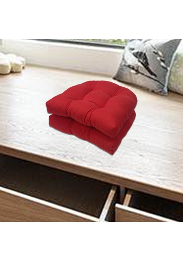 Homyl Kapalı Açık Hasır Patio Oturma Minderi, 19" X Alabilir Kırmızı