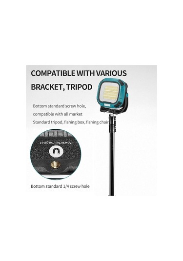 Tongxida Yeni Cob Work Ligtış Type-c Şarjlı Dış Aydınlatma Projektörü W892-1 Mavi Diğer