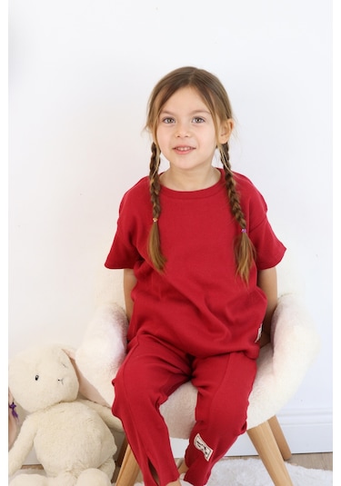Miababy Paça Yırtıklı Takım Bordo