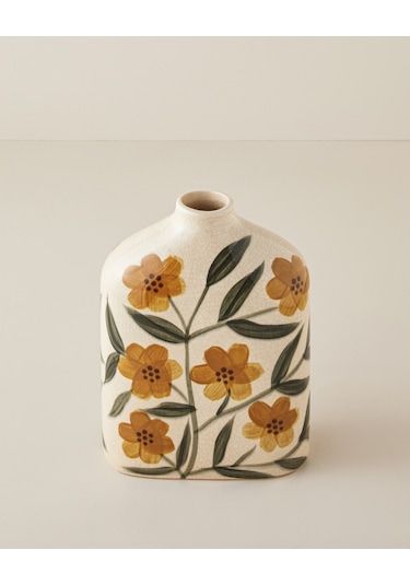 English Home Laurel Seramik Vazo 24 Cm Multicolor Multicolor