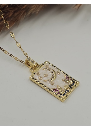Gökyüzü Tarot Çelik Kolye