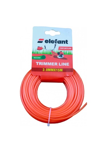 Tırpan Misinası Motorlu Tırpan Yuvarlak Misina 3mm X 15 Metre