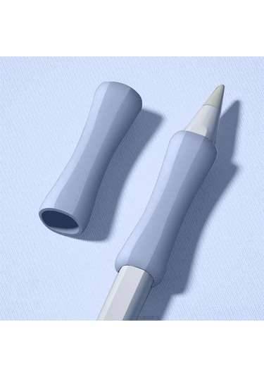 Apple Pencil 1-2 Nesil Pro Usb-c Uyumlu Soft Yumuşak Silikon Kalem Tutucu Zarif Ve Rahat Kullanım Lavanta