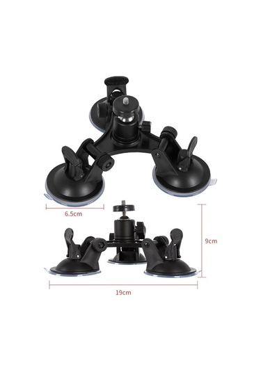 Wondernest Araba Genel Amaçlı Vakumlu Araç Braketi, Ptz + Gopro Vida İle Sabit Cam Video Çekim Tabanı Çok Renkli