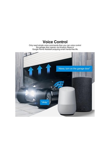 Tuya Wifi Garaj Kapısı Açıcı Denetleyicisi Cep Telefonu Alexa İle Uyumlu Uzaktan App Kontrolü