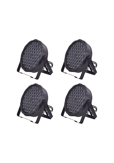 Dj Pro Par541 54x3 Watt Full Renkli Flat Led Par 4lü Hazır Paket