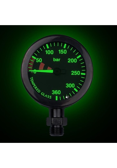 Kraken Gösterge Basınç Ölçer Kapsül Tech 63mm. Pvd Nickel