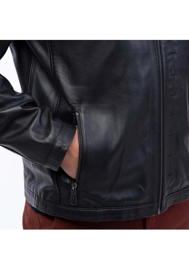 Tamer Tanca Erkek Hakiki Deri Siyah Deri Mont 946 Smr 247 Erk Drmnt Sk22/23 Sıyah Siyah