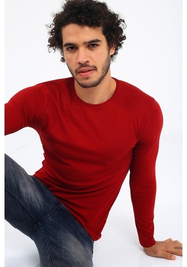 Oksit Mys Lion 4013 Slim Fit Likralı Uzunkol Basic Sweat