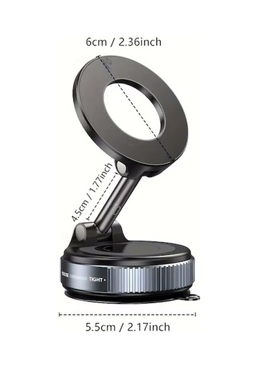 K007 Vakumlu Manyetik 360 Dönen Çok Amaçlı Araç Telefon Tutucu -