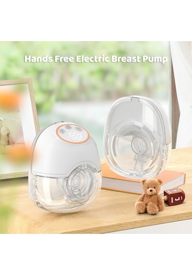 Hallow Mt3564-1 Giyilebilir Göğüs Pompası Emzirme Için Eller Serbest Beyaz