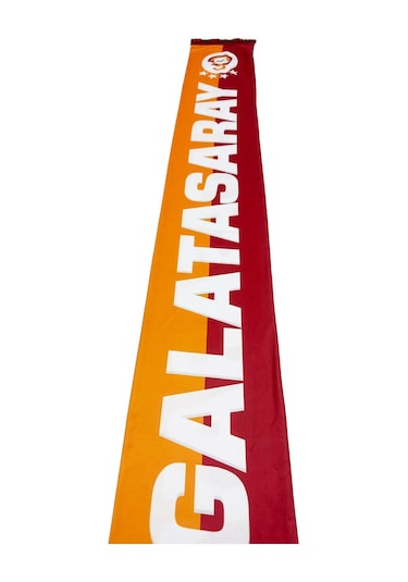 Galatasaray Şal Atkı Kişiye Özel Ahşap Kutulu Kırmızı Sarı