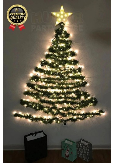 Özel Seri Gürleştirici Dekor Şerit Günışığı Ledli Çam Ağacı Yeni Yıl Yılbaşı Süsü Işıklı Garland