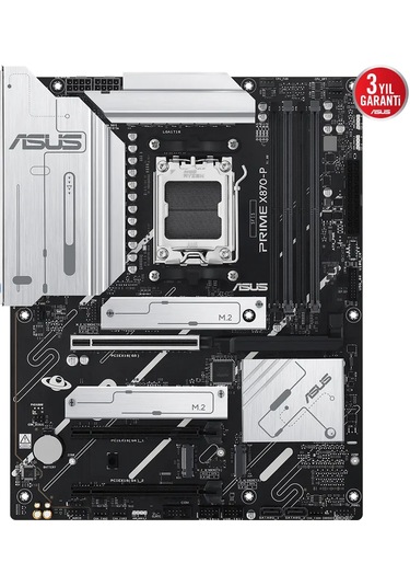 Asus Prıme X870-p, 4xddr5, 4xm.2, Hdmı, Dp, Type-c, Am5 Soket Gamıng Anakart