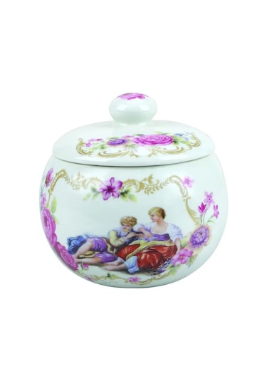 Rosenberg Kapaklı Seramik Şekerlik 153903145 Beyaz