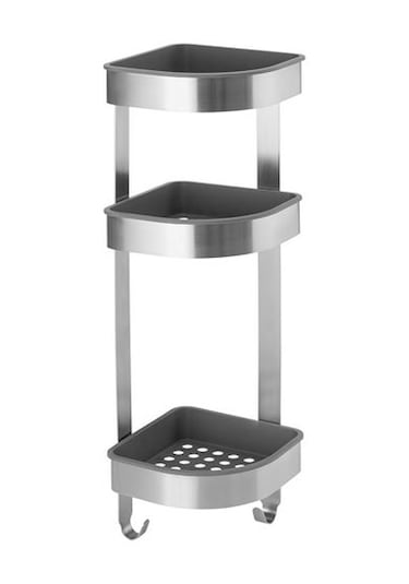Banyo Duş Sepeti IKEA 19x58 cm Paslanmaz Çelik Raf Çok Renkli