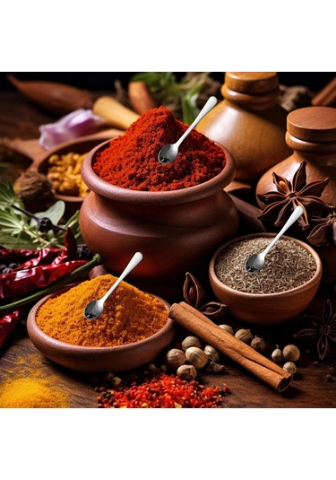 Fosenze 8'li Paslanmaz Çelik Mini Baharat Kaşığı Seti - 2.8 İnç, Tuz Şeker Kavanozları İçin Uygun, Dayanıklı Ve Temizlenmesi Kolay