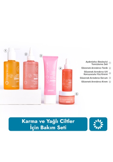 Organixlab Karma ve Yağlı Ciltler İçin Bakım Seti