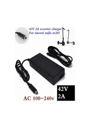 Kangvka M365 Ninebot Es1 Es2 İçin 42v 2a Hızlı Şarj Cihazı Eu Fişli - Güvenli Ve Etkili Pil Şarjı