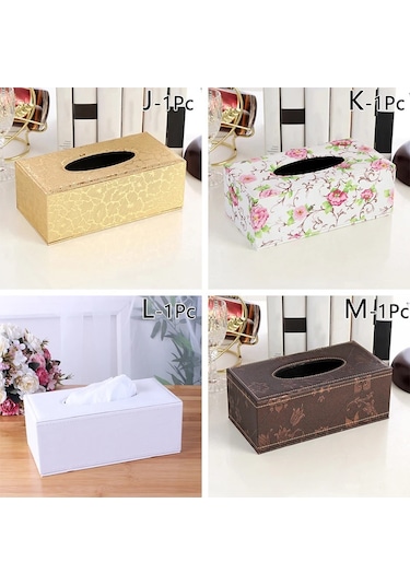 Black1-m-pu Doku Kutusu Dikdörtgen Kağıt Havluluk Masaüstü Peçete Saklama Kabı Mutfak Doku Tepsisi Ev Ofis Için