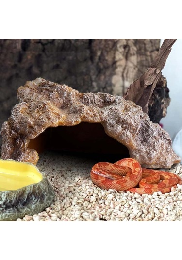 Sones L Sürüngen Simülasyonu Kayalar Saklanma Evi Kaplumbağa Şezlong