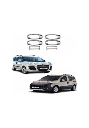 Doblo 2 4 Kapı Kolu Set Krom 8 Parça 2015 2016 2017 2018 2019