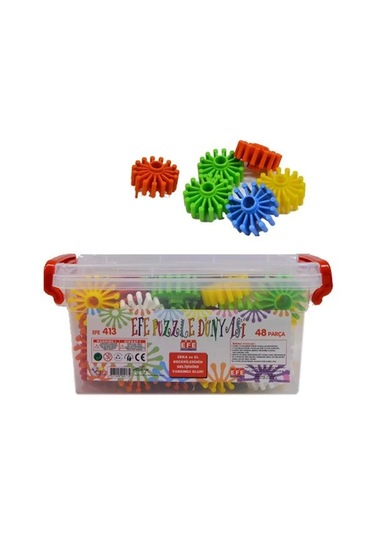 35 Parça Kutulu Eğitici Çarklı Puzzle 4134