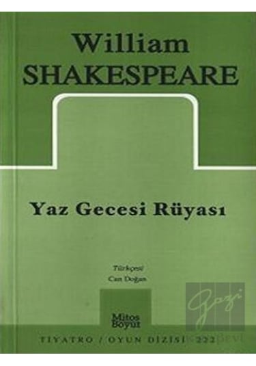 Yaz Gecesi Rüyası - William Shakespeare - Mitos Boyut Yayınları