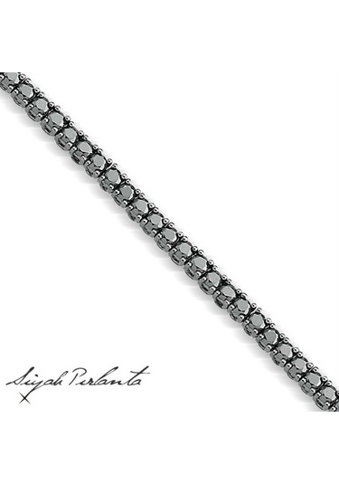 2.55 Karat Siyah Pirlanta 18 Ayar Siyah Altın