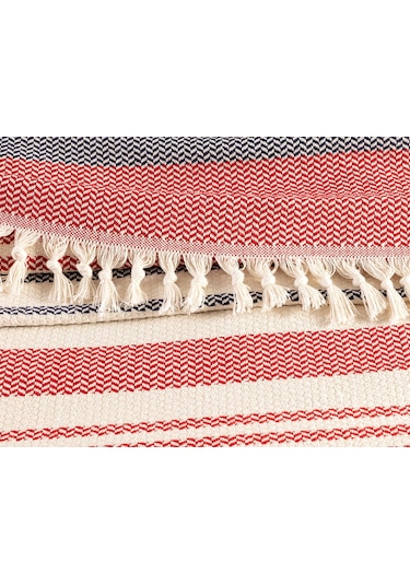 Madame Coco Denney Tek Kişilik Yatak Örtüsü 1kyotk0444tek Kişilik-ekru/kırmızı