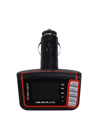 Uzaktan Kumandalı Fm Verici İle Araba Mp3 Müzik Çalar, Destek Tf / Sd Kart / Usb Flash Disk Kırmızı