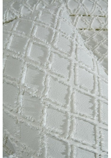 Çeyiz Diyarı Vesya 2 Parça Tek Kişilik Pike Takımı Krem Krem