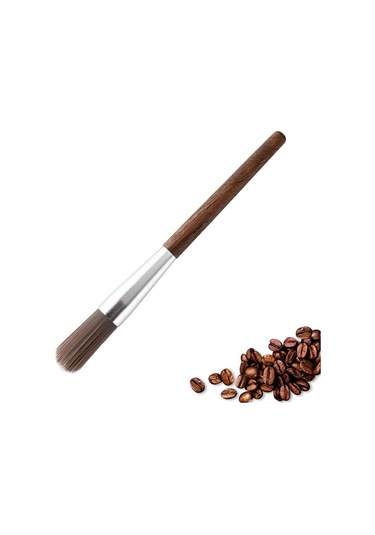 Suntek Kahve Değirmeni Makinesi Temizleme Fırçası Ahşap